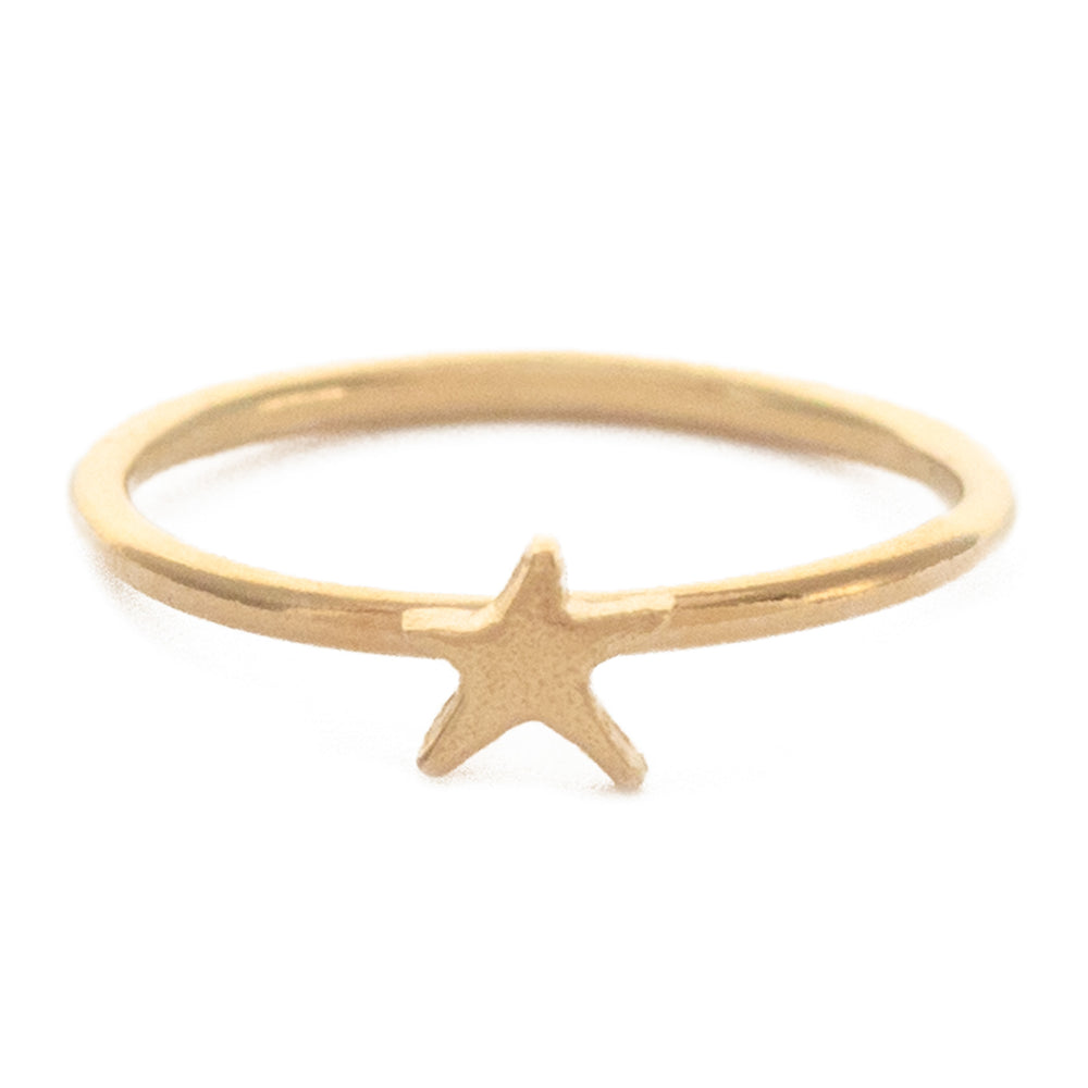 Star Charm Ring, Gold