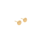 Radiance coin stud earrings, gold